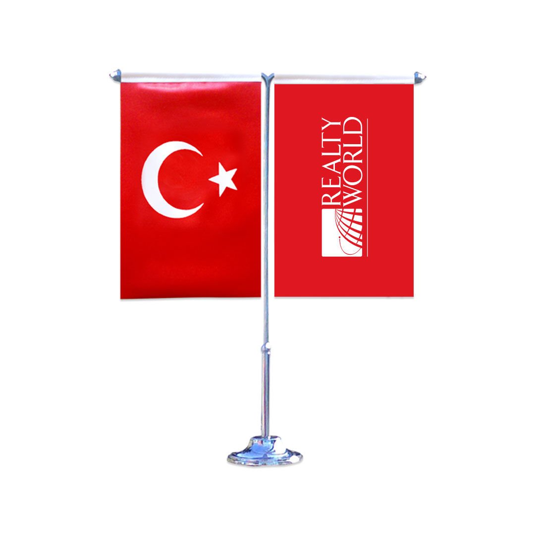 T Model İkili Masa Bayrağı ( Minimum 6 Adet )