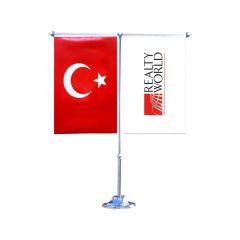 T Model İkili Masa Bayrağı ( Minimum 6 Adet )